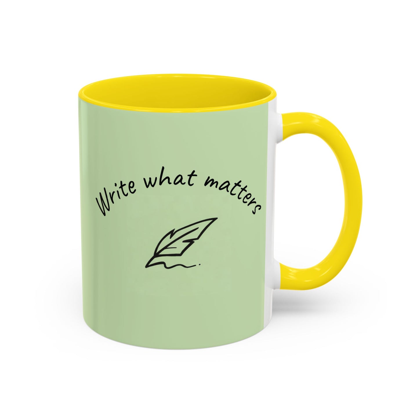 Write What Matters Mug | Accent Coffee Mug, 11oz